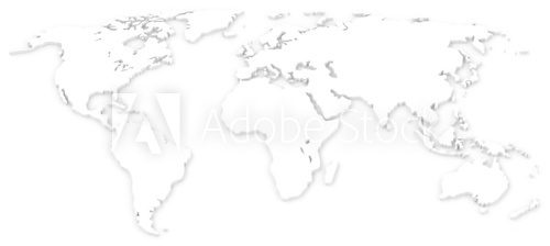 Die Weltkarte  Mapa Świata Fototapeta