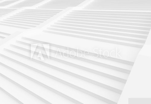 white stairs  Schody Fototapeta