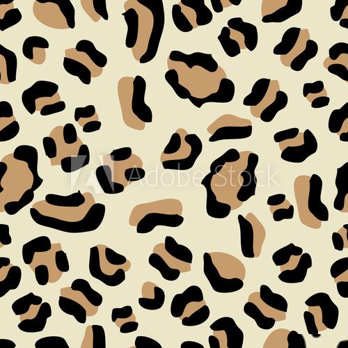 Seamless Leopard Pattern  Afryka Fototapeta