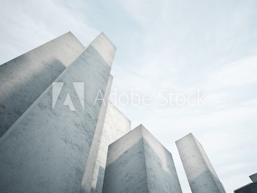 abstract concrete architecture  Optycznie Powiększające Fototapeta