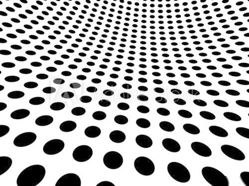3d Geometric dots array - A  Optycznie Powiększające Fototapeta