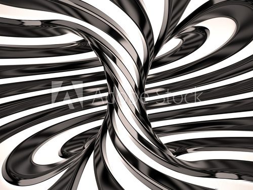 Swirl of lines, 3D  Optycznie Powiększające Fototapeta