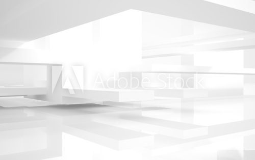 Abstract Architecture. abstract white building on a white backgr  Optycznie Powiększające Fototapeta