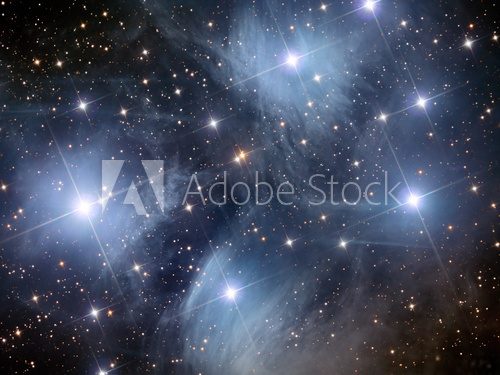 Plejades M45  Fototapety Kosmos Fototapeta