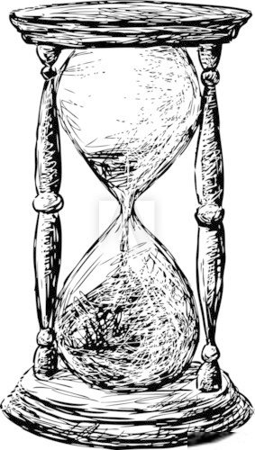 hourglass  Drawn Sketch Fototapeta