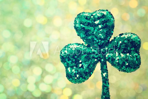 Saint Patricks Day green clover ornament  Plakaty do Biura Plakat