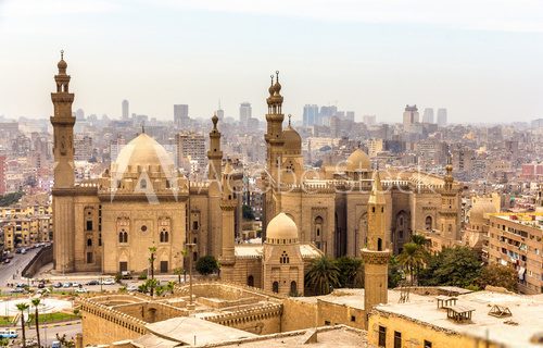 View of the Mosques of Sultan Hassan and Al-Rifai in Cairo - Egy  Afryka Fototapeta