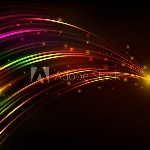 abstract vector background with bright lines Fototapety Neony Fototapeta