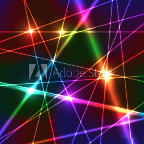 Rainbow Laser Background Fototapety Neony Fototapeta