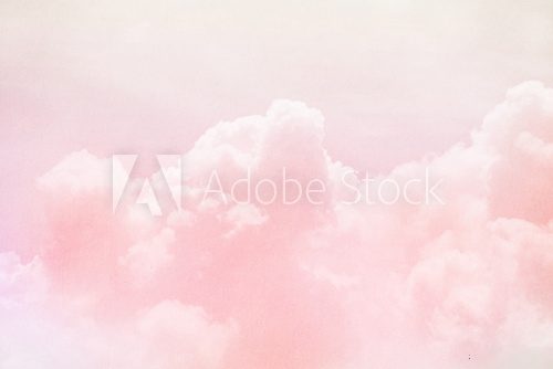 fantasy sky and cloud with pastel gradient color and grunge texture Fototapety Pastele Fototapeta
