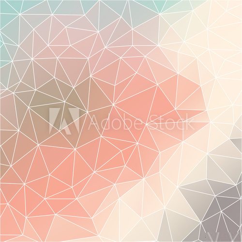Geometric pattern with triangles in pastel tints Fototapety Pastele Fototapeta