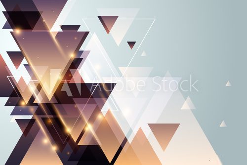 Triangle light background Abstrakcja Obraz