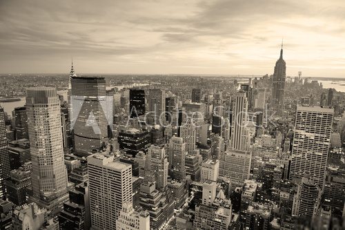 New York City sunset  Architektura Plakat