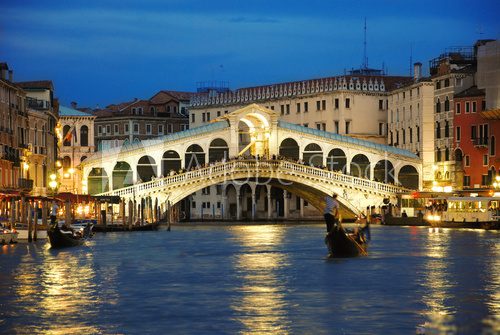 Rialto Bridge Venice  Architektura Plakat