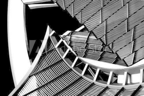 Abstract architecture  Fototapety Czarno-Białe Fototapeta