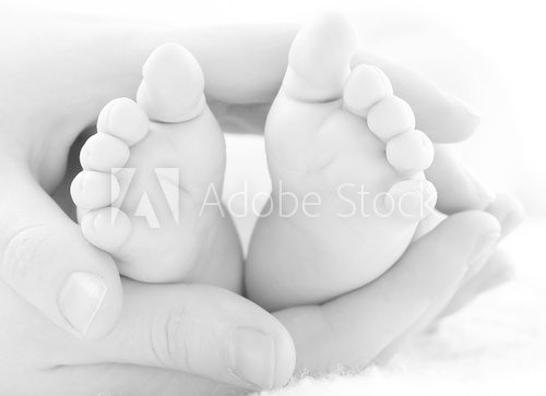 baby legs  Fototapety Czarno-Białe Fototapeta