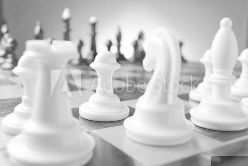 Game of chess  Fototapety Czarno-Białe Fototapeta