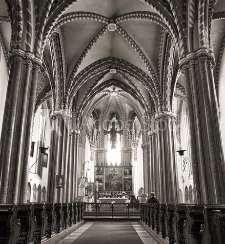Inner City Parish Church in Budapest  Fototapety Czarno-Białe Fototapeta
