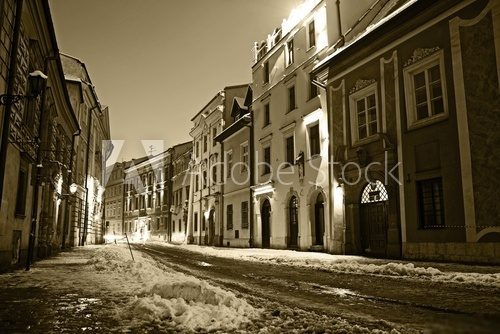 Krakow Old Town  Fototapety Sepia Fototapeta