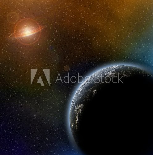 Planet in space  Fototapety Kosmos Fototapeta