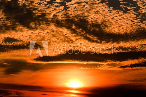 Sunset beuty  Zachód Słońca Fototapeta