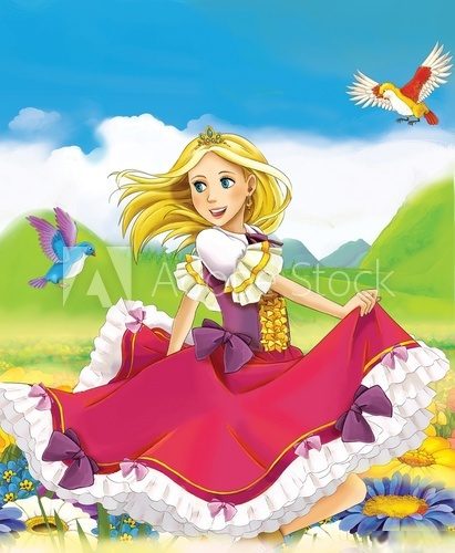 The fairy - Beautiful Manga Girl - illustration  Fototapety do Pokoju Dziewczynki Fototapeta