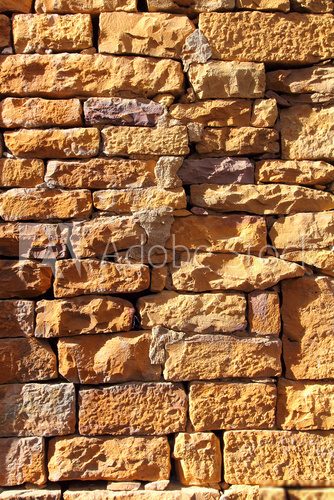 wall of rock stones in India  Tekstury Fototapeta