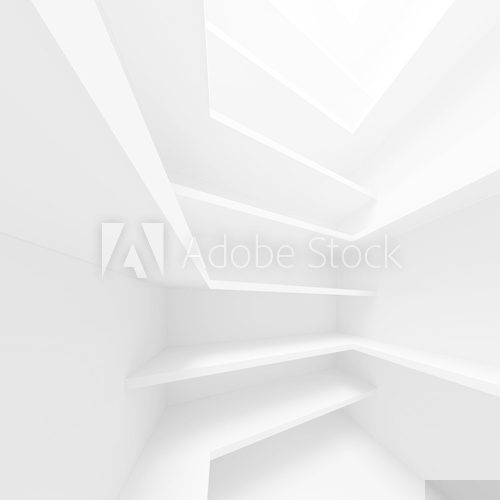 White Architecture Concept  Fototapety 3D Fototapeta