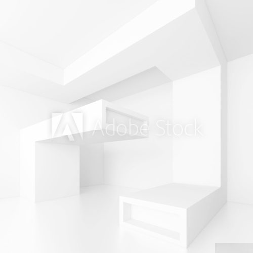 White Architecture Background  Fototapety 3D Fototapeta