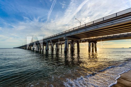 Chesapeake Bay Bridge  Optycznie Powiększające Fototapeta