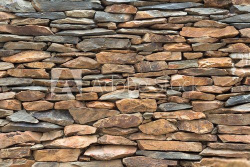 Slate stone wall for decoration  Mur Fototapeta