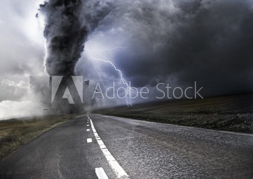 Powerful Tornado  Niebo Fototapeta