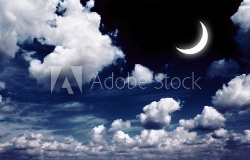 Moon  Niebo Fototapeta