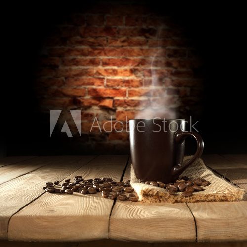 Zapach kawy o poranku Obrazy do Kuchni  Obraz
