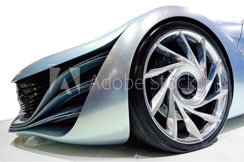 Angle view of the concept car  Pojazdy Obraz