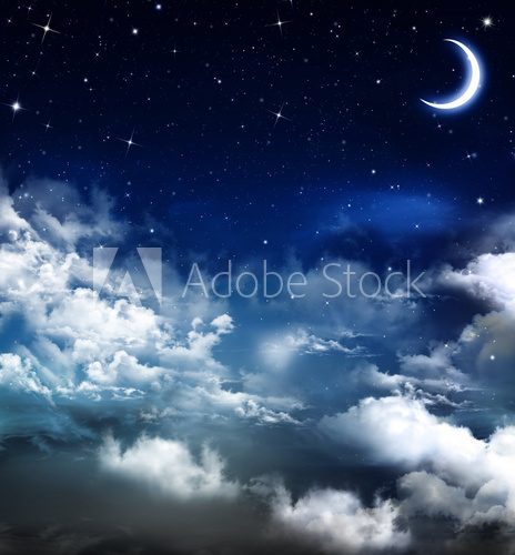 Nocne półmroczne niebo Fototapety do Sypialni Fototapeta