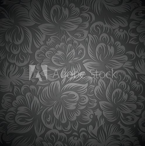 Royal floral wallpaper  Tekstury Fototapeta