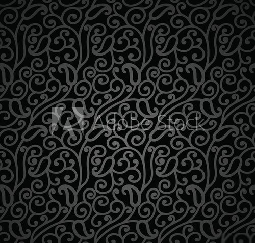 Seamless Swirly-Paisley wallpaper  Tekstury Fototapeta