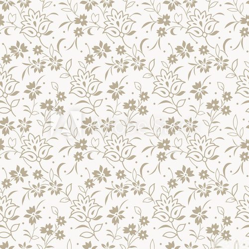 Seamless floral textile background  Tekstury Fototapeta