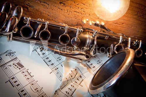 clarinetto con spartito  Muzyka Obraz