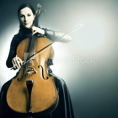 Cello musical instrument musician cellist playing  Muzyka Obraz