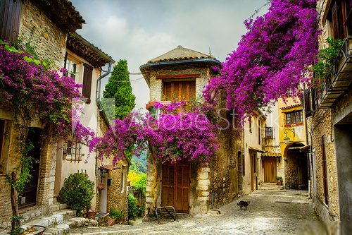art beautiful old town of Provence  Fototapety Uliczki Fototapeta