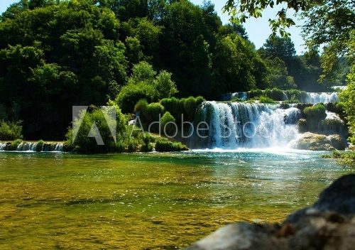 Krka Waterfalls  Las Fototapeta