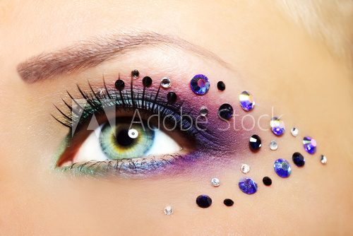 Beautiful Eye Makeup  Obrazy do Salonu Kosmetycznego Obraz