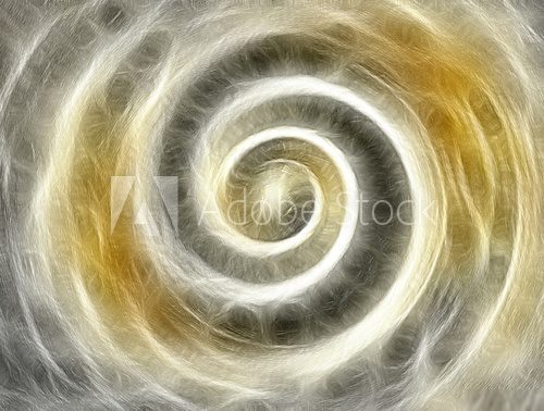 Ciepły wir – abstrakcyjna spirala Abstrakcja Obraz