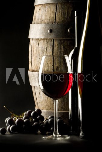 Drewniana beczka z winem
 Obrazy do Kuchni  Obraz