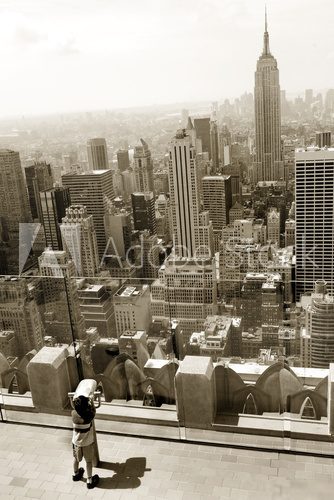 Dziecko na Manhattanie – widokówka w sepii
 Architektura Fototapeta