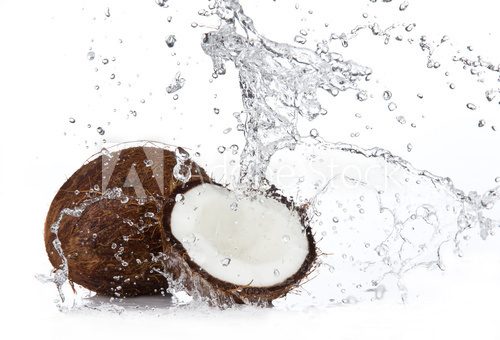 Odkryj piękno wnętrza orzecha kokosowego Fototapety do Kuchni Fototapeta