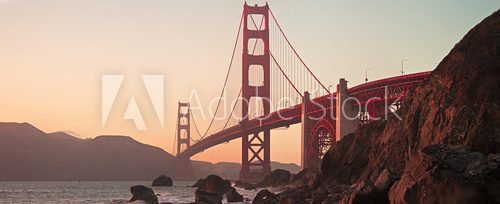 Golden Gate Bridge of San Francisco Mosty Obraz