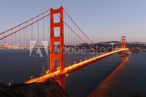 Golden Gate w całej rozciągłości
 Fototapety Mosty Fototapeta